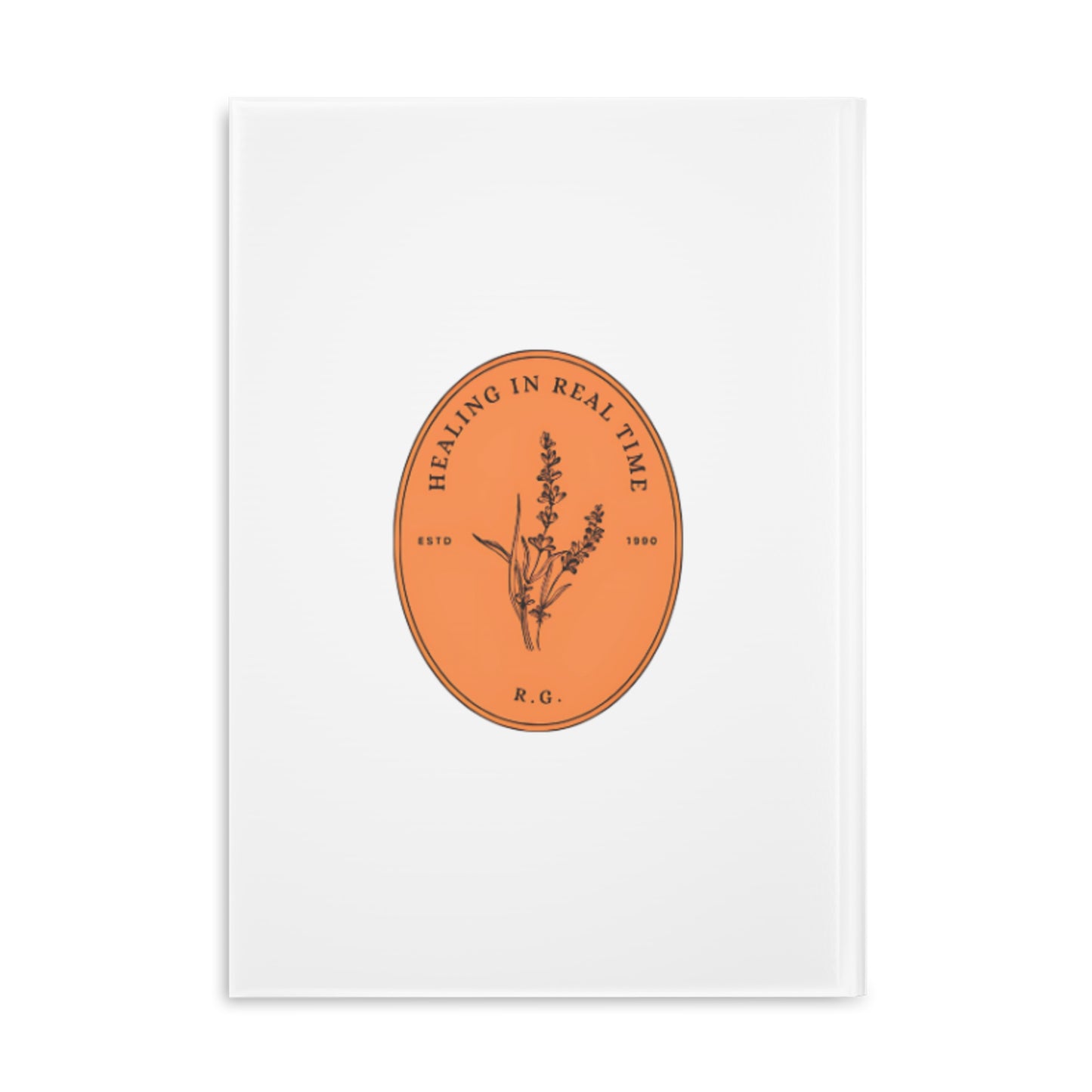Artistic Hardcover Notebook | Healing in Real Time Design