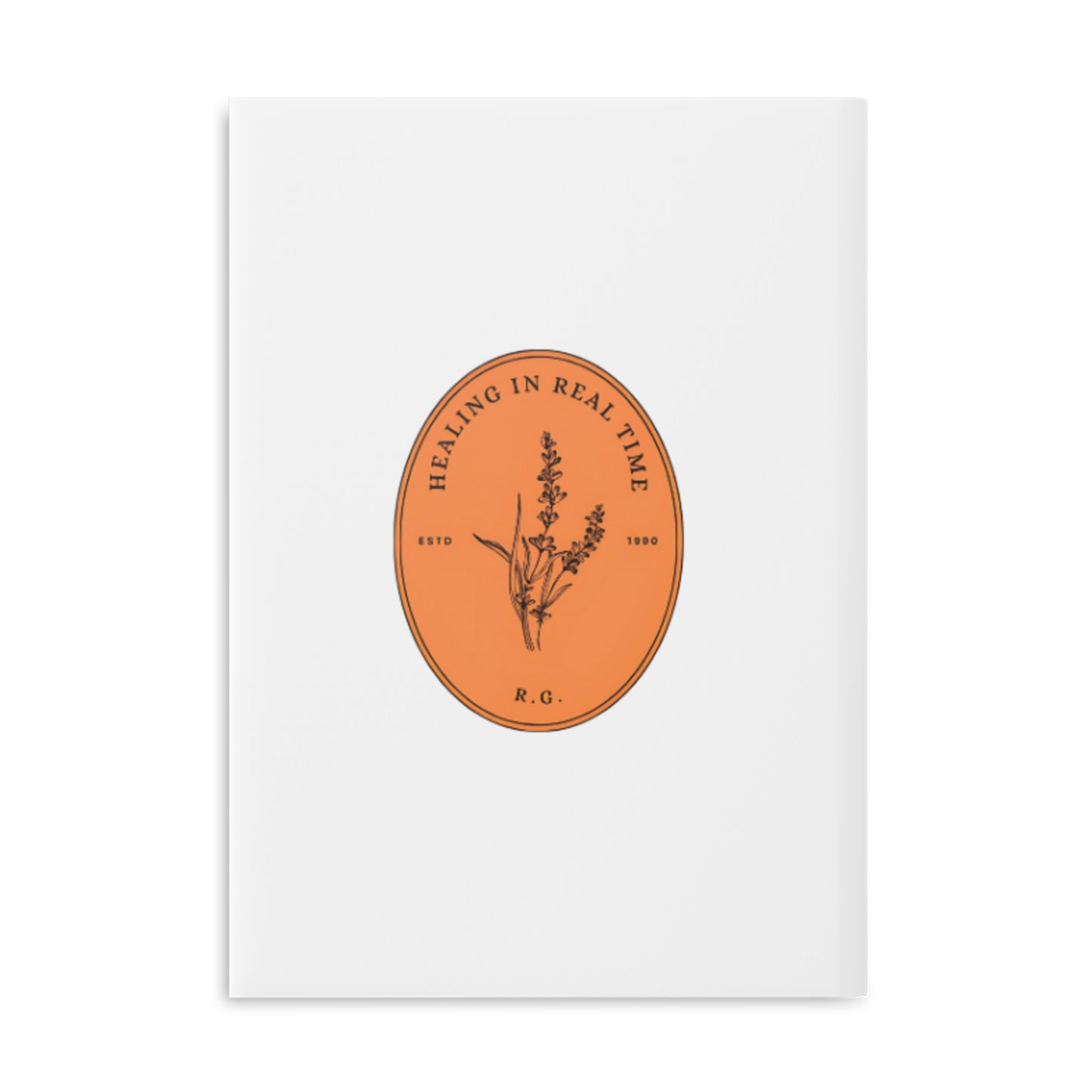 Artistic Hardcover Notebook | Healing in Real Time Design